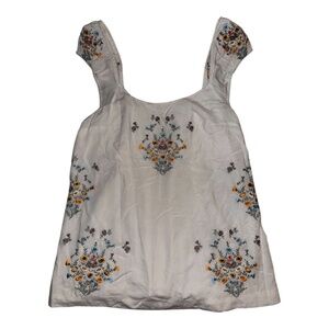 Free People Victoria NWOT Embroidered Mini Dress XL